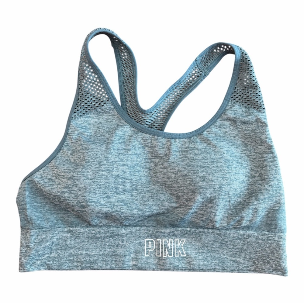 PINK Victoria's Secret Women's Teal Sports Bra - size M